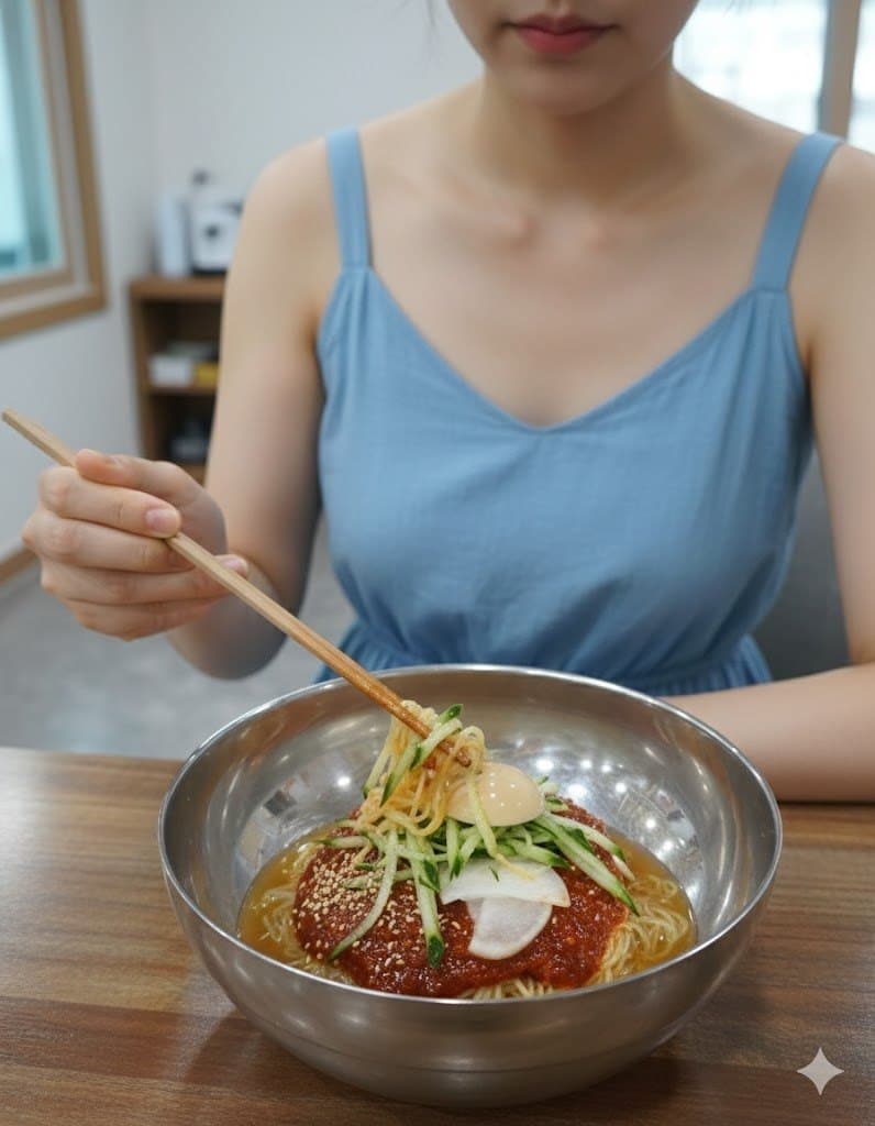 재성밀면 사진
